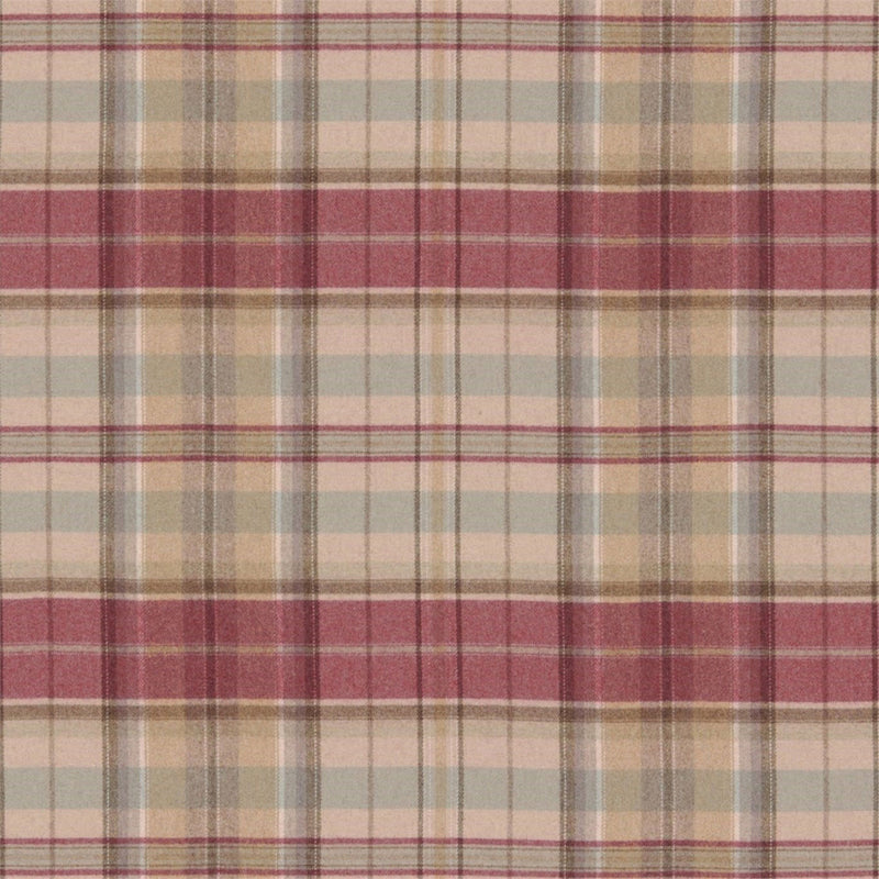 233243 Byron Country House Cherry/Biscuit Fabric by Sanderson