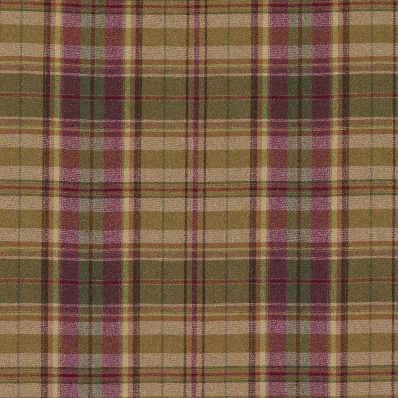 233244 Byron Country House Caramel/Burgundy Fabric by Sanderson