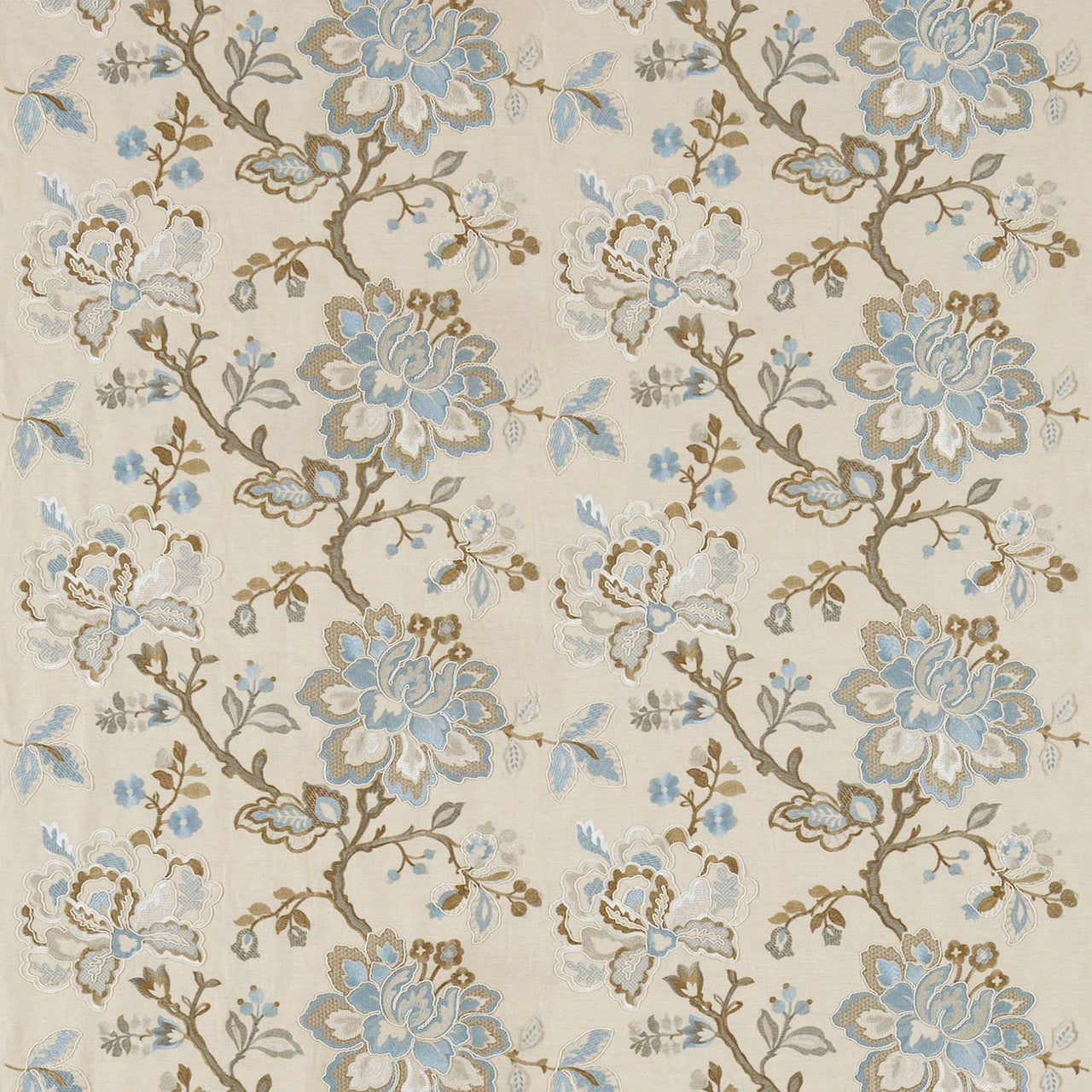 233996 Angelique Country House Wedgwood/Sable Fabric by Sanderson
