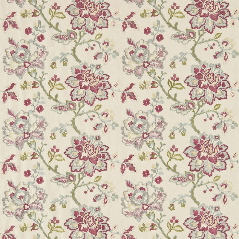 233997 Angelique Country House Rose/Aqua Fabric by Sanderson