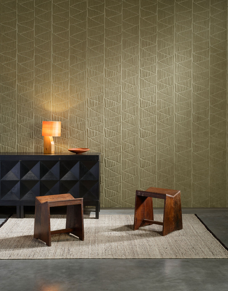 23432 Siwa Khaki Memphis Wallpaper by Arte