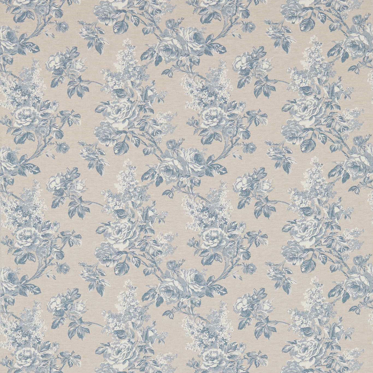 234348 Sorilla Damask Lymington Damasks and Stripes Delft/Linen Fabric by Sanderson