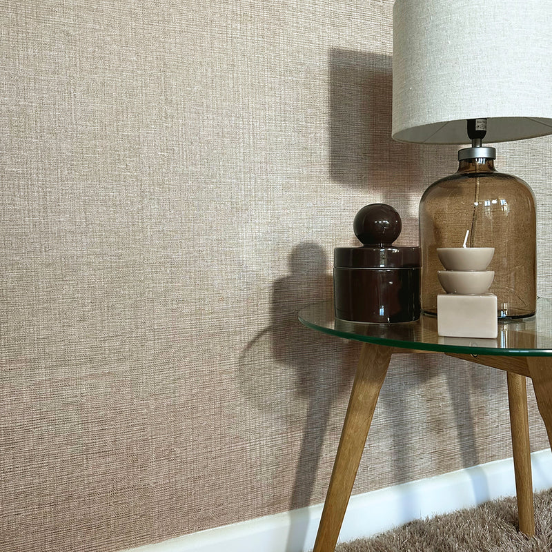 GB 2346 Grasscloth Texture Beige Wallpaper by Belgravia