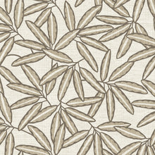 GB 2348 Grasscloth Leaf Cream Wallpaper by Belgravia