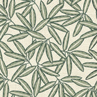 GB 2350 Grasscloth Leaf Sage Wallpaper by Belgravia