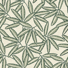 GB 2350 Grasscloth Leaf Sage Wallpaper by Belgravia