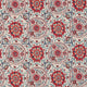 Anthos Water Garden Red/Indigo Fabric by Sanderson