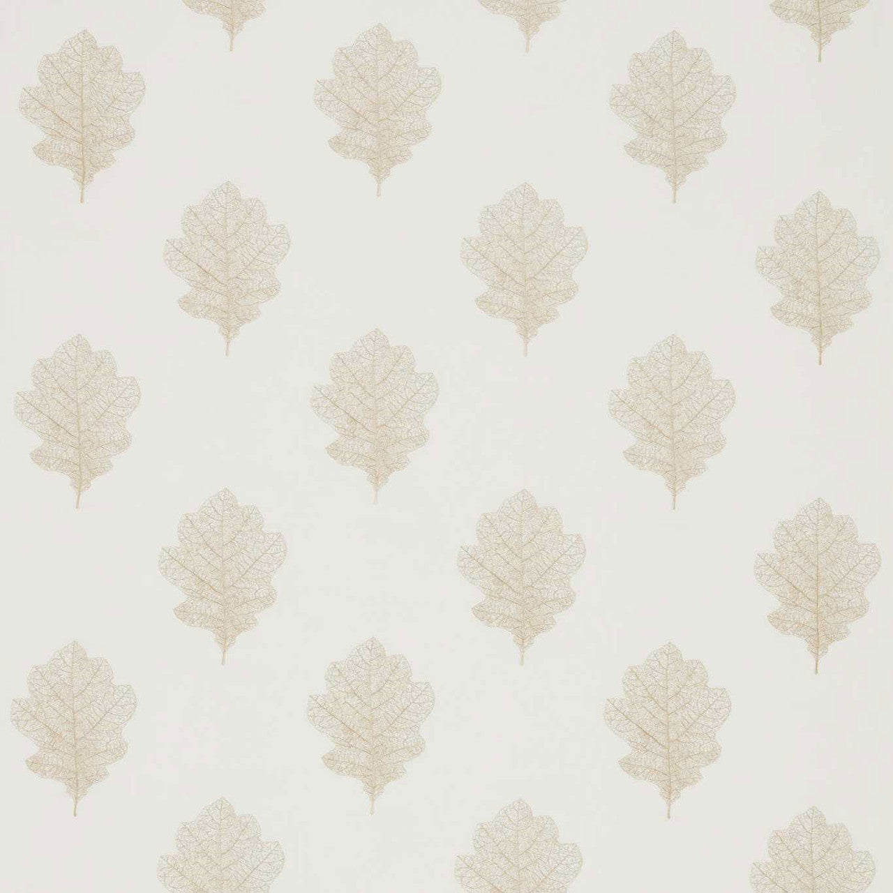 235603 Oak Filigree Country Woodland Milk Fabric by Sanderson