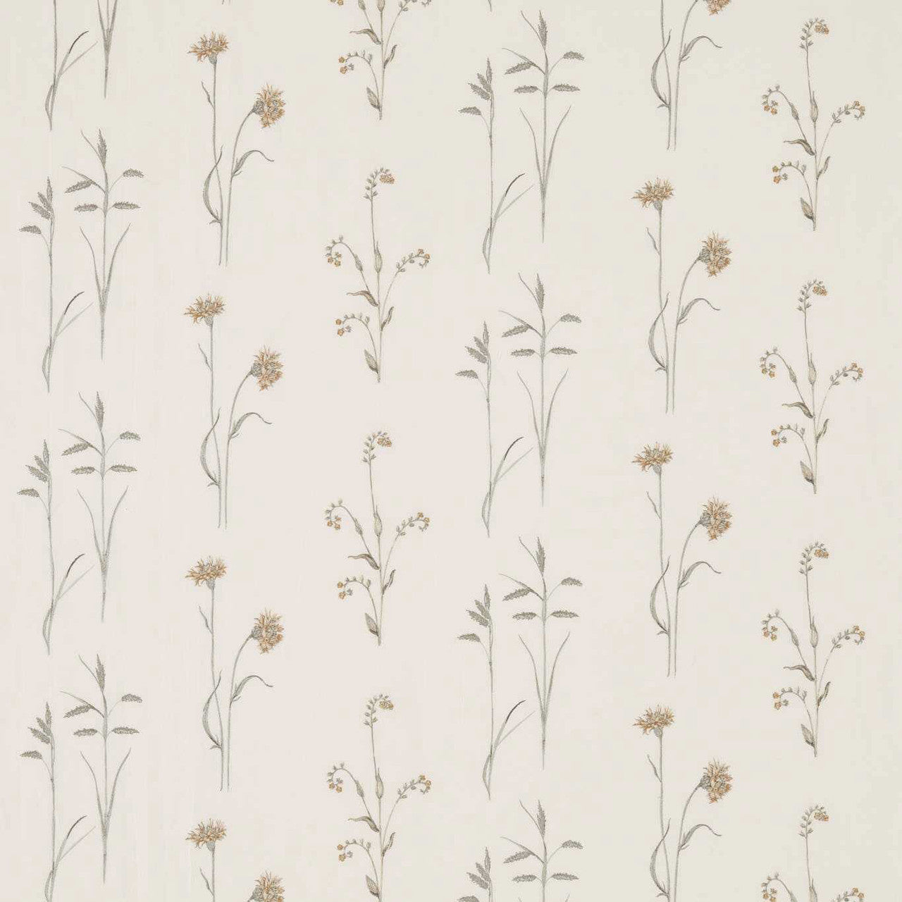 235605 Meadow Grasses Country Woodland Sage/Honey Fabric by Sanderson