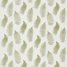 235608 Fern Embroidery Country Woodland Moss Fabric by Sanderson