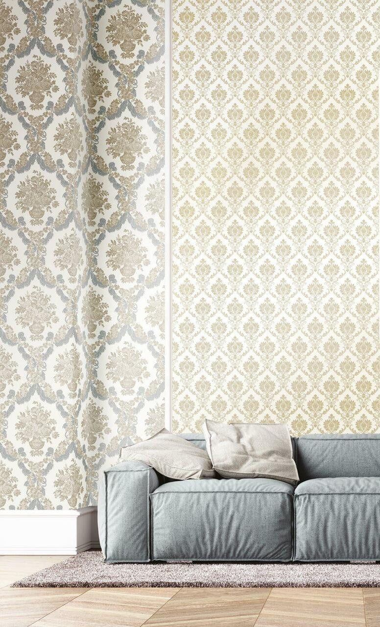 23628 Italian Classics 4 Damask Wallpaper by Galerie