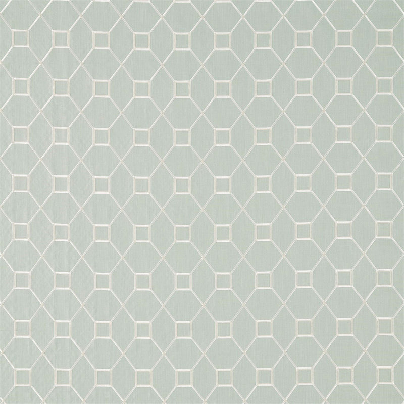 236360 Baroque Trellis Country House Wedgwood/Chalk Fabric by Sanderson