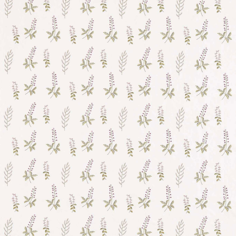 236425 Bilberry Country Woodland Celadon/Fig Fabric by Sanderson