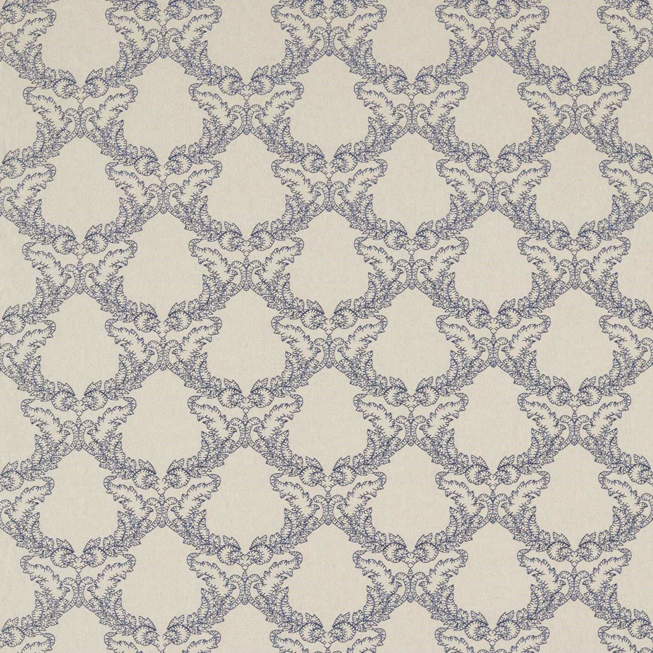 236472 Gunnersbury Country Woodland Indigo Fabric by Sanderson