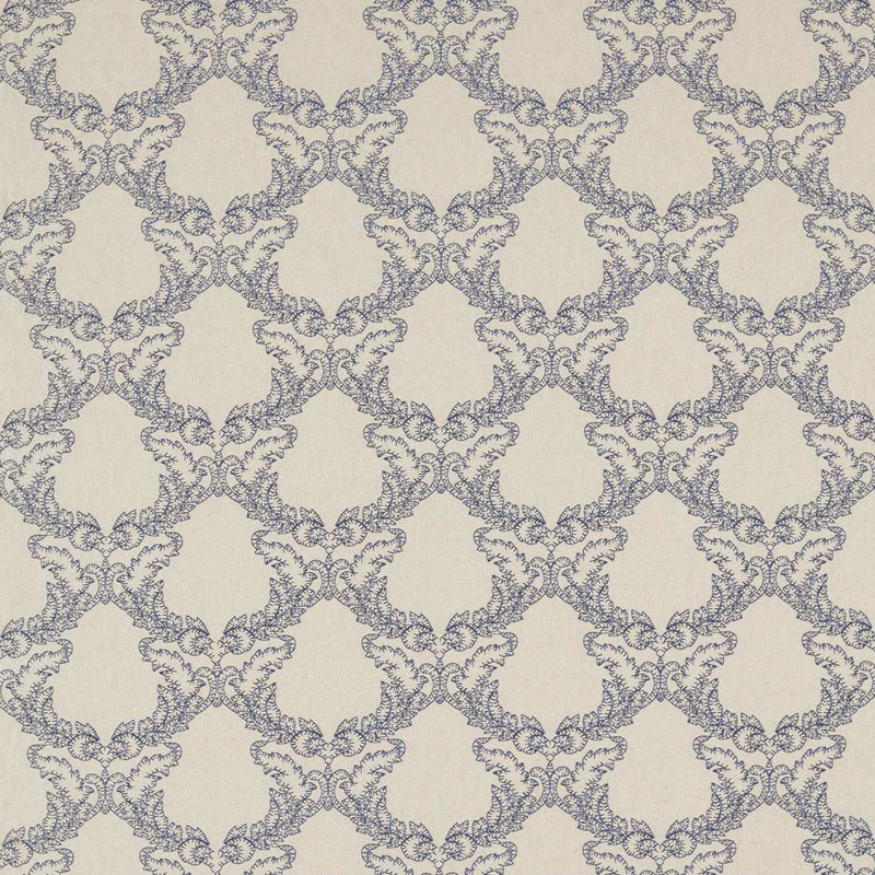 236472 Gunnersbury Country Woodland Indigo Fabric by Sanderson