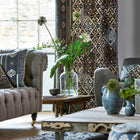 236519 Burdock & Star Archive IV The Collector Indigo Fabric by Morris & Co