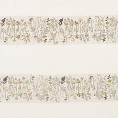 Pressed Flowers Embleton Bay Sable/Corn Fabric by Sanderson