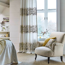 236555 Pressed Flowers Embleton Bay Sable/Corn Fabric by Sanderson