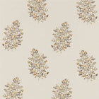 236721 Wendell Embroidery Elysian Honey/Grey Fabric by Sanderson