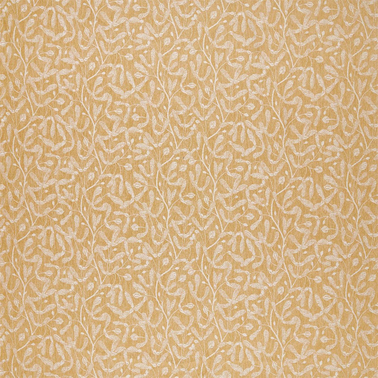 236733 Trailing Sycamore Weave Elysian Ochre Fabric by Sanderson