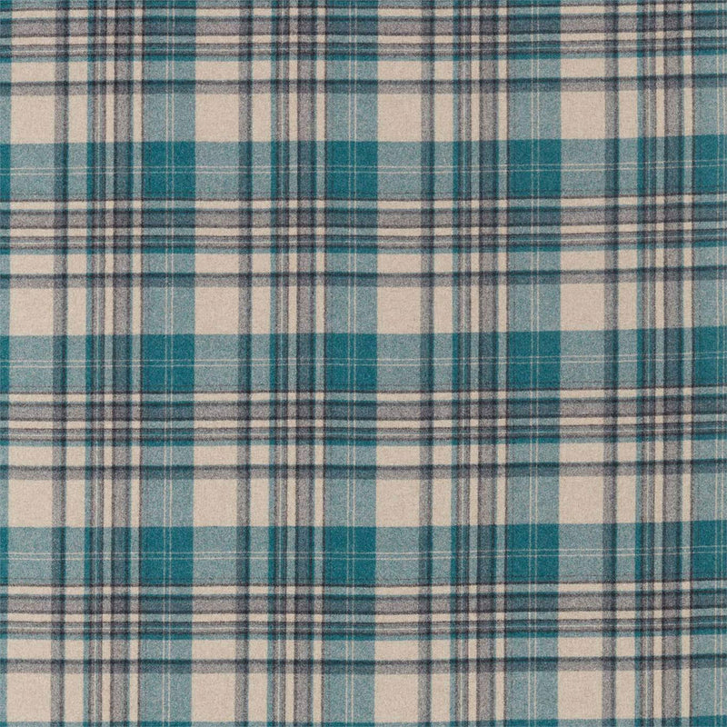 236735 Bryndle Check Islay Wools Chasm Fabric by Sanderson