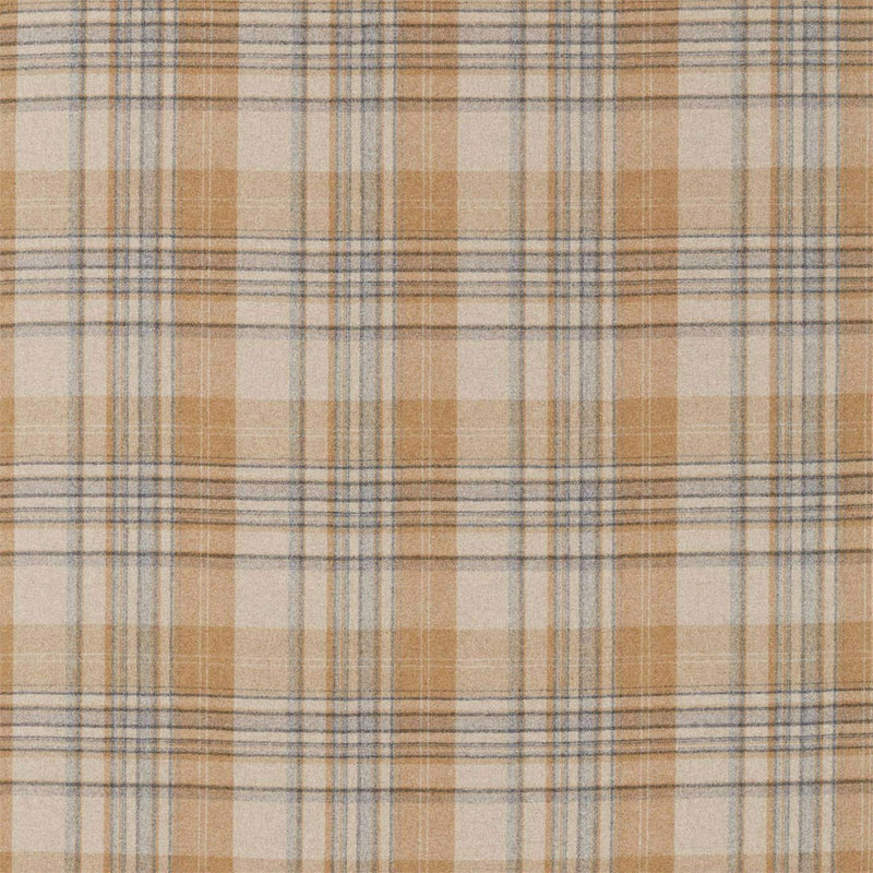 236737 Bryndle Check Islay Wools Honey/Grey Fabric by Sanderson
