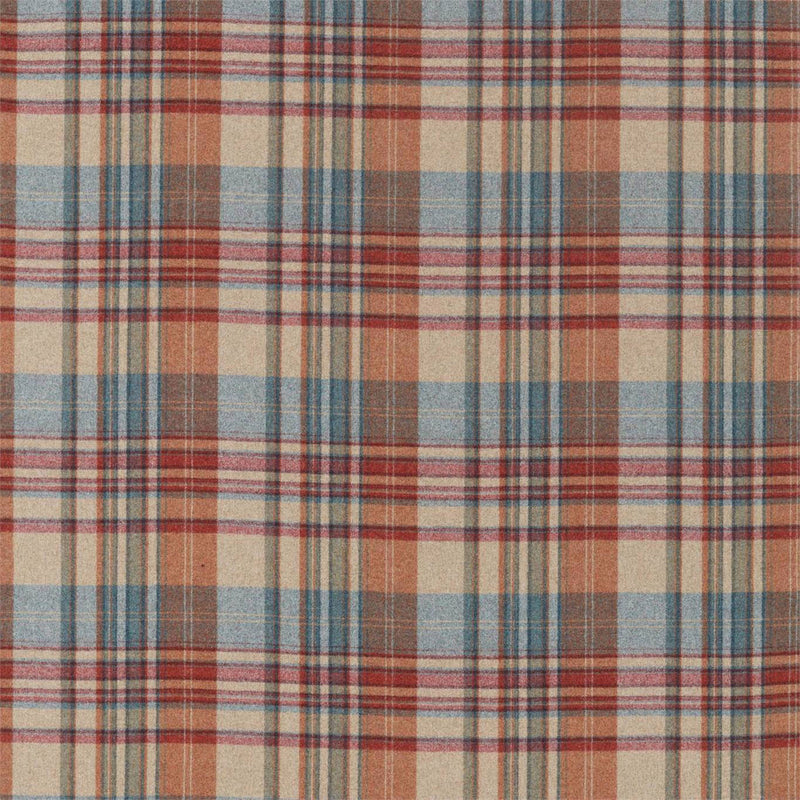 236738 Bryndle Check Islay Wools Russet/Amber Fabric by Sanderson
