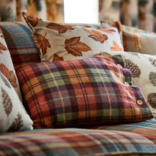 236742 Fenton Check Islay Wools Russet/Amber Fabric by Sanderson