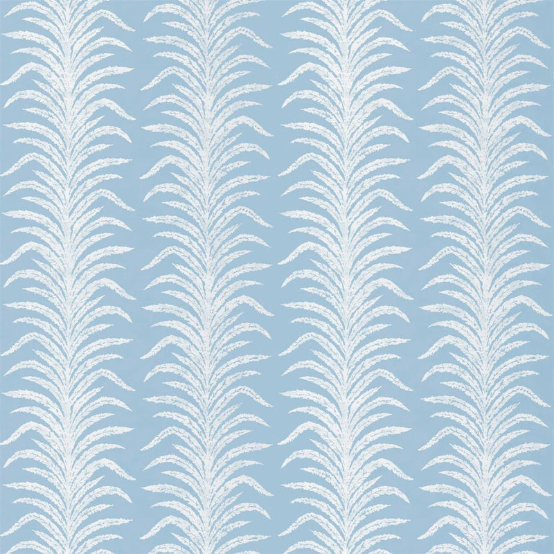 236768 Tree Fern Weave Glasshouse Crusoe Blue Fabric by Sanderson
