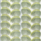 236774 Manila Embroidery Glasshouse Lime Fabric by Sanderson