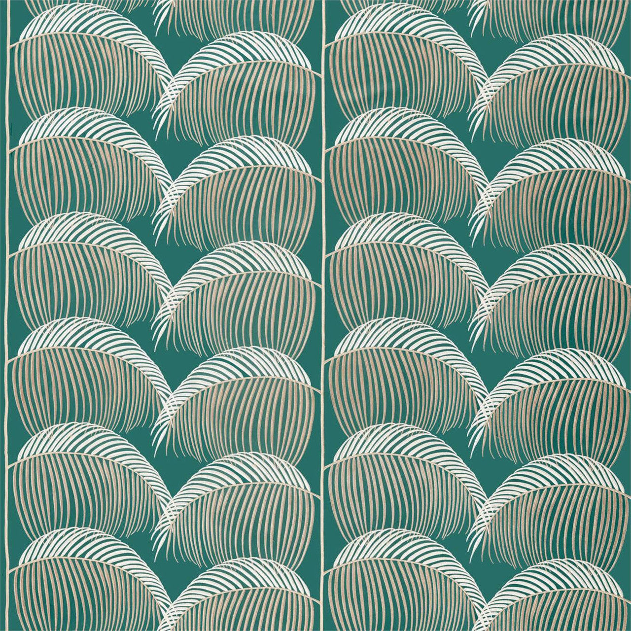 236775 Manila Embroidery Glasshouse Eucalyptus Fabric by Sanderson