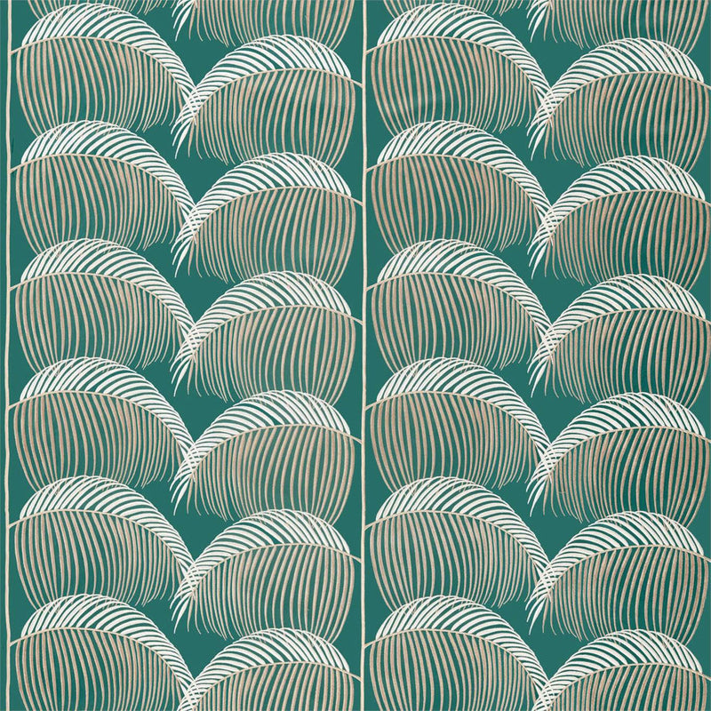 236775 Manila Embroidery Glasshouse Eucalyptus Fabric by Sanderson