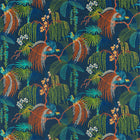 236778 Rain Forest Embroidery Glasshouse Embroidery Tropical Night Fabric by Sanderson