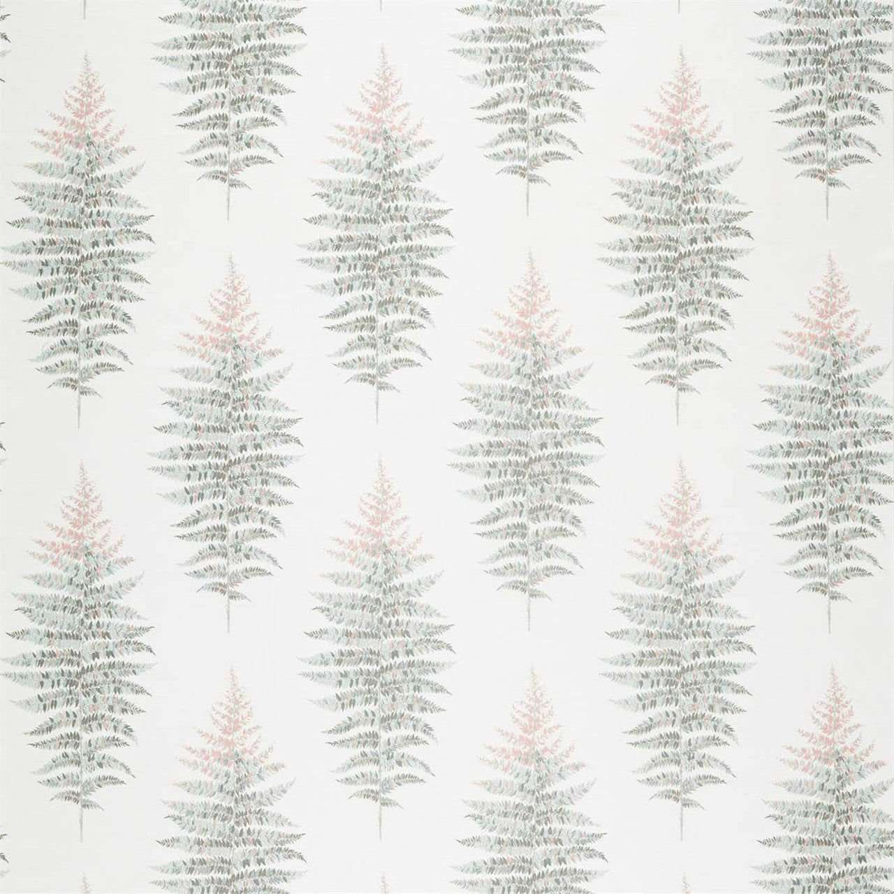 236779 Fernery Weave Glasshouse Orchid Grey Fabric by Sanderson
