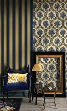 23679 Italian Classics 4 Stripe Wallpaper by Galerie