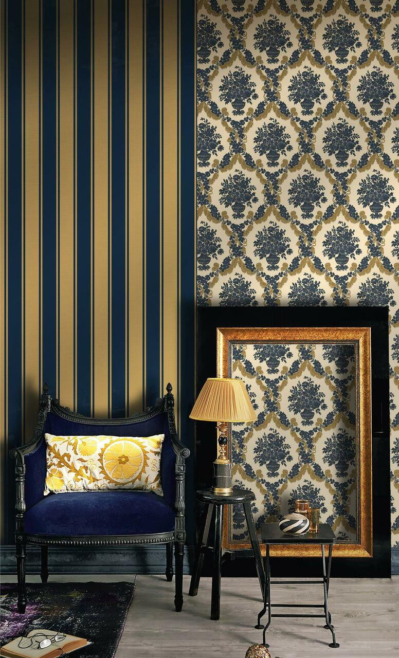 23679 Italian Classics 4 Stripe Wallpaper by Galerie