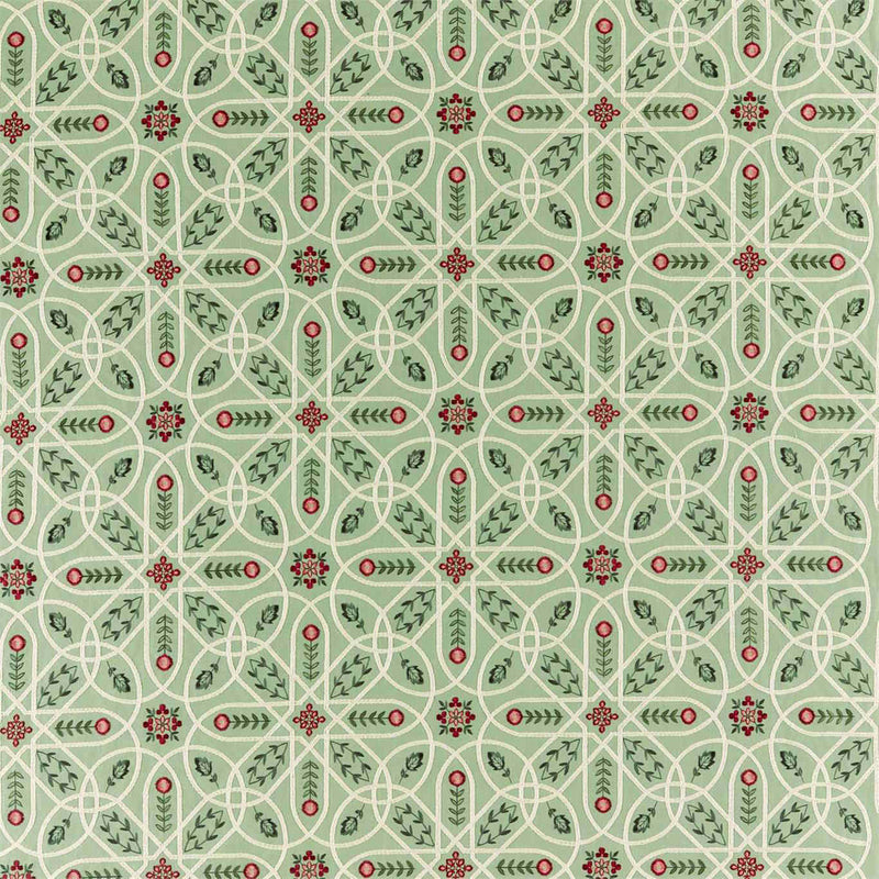 236813 Brophy Embroidery Melsetter Bayleaf Fabric by Morris & Co