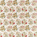 Newill Embroidery Melsetter Antique/Carmine Fabric by Morris & Co