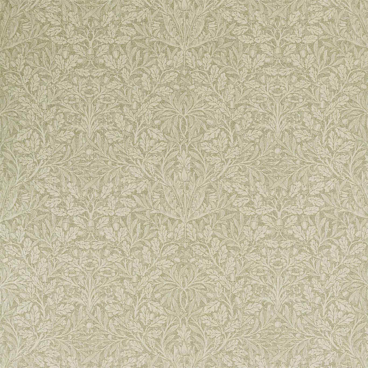 236830 Morris Acorn Lethaby Weaves Moss Fabric by Morris & Co