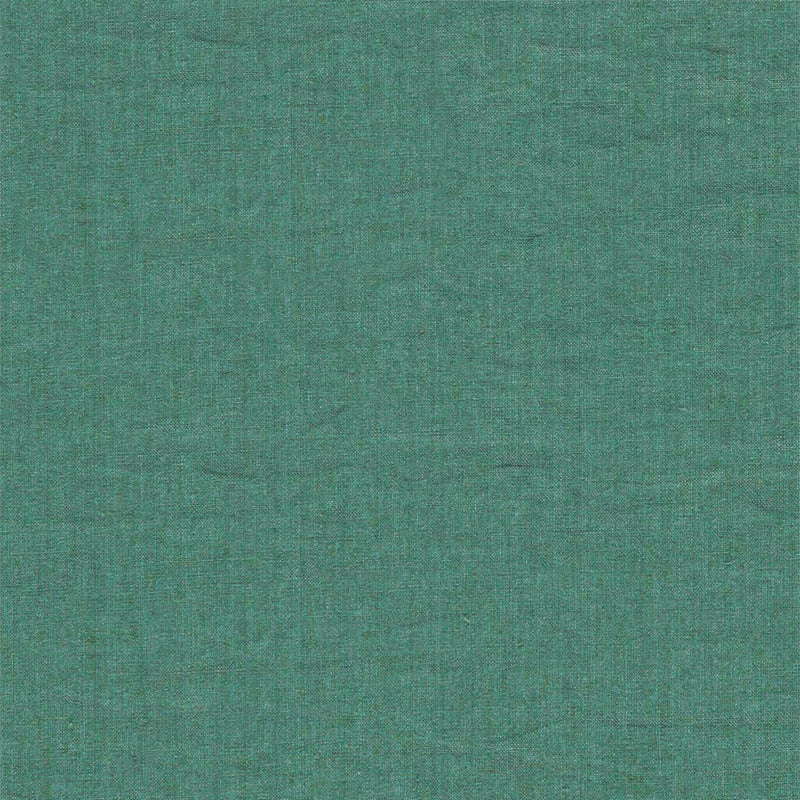 237054 Rue Linen Evergreen Fabric by Sanderson