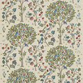 Kelmscott Tree Compilation Woad/Rose Fabric by Morris & Co