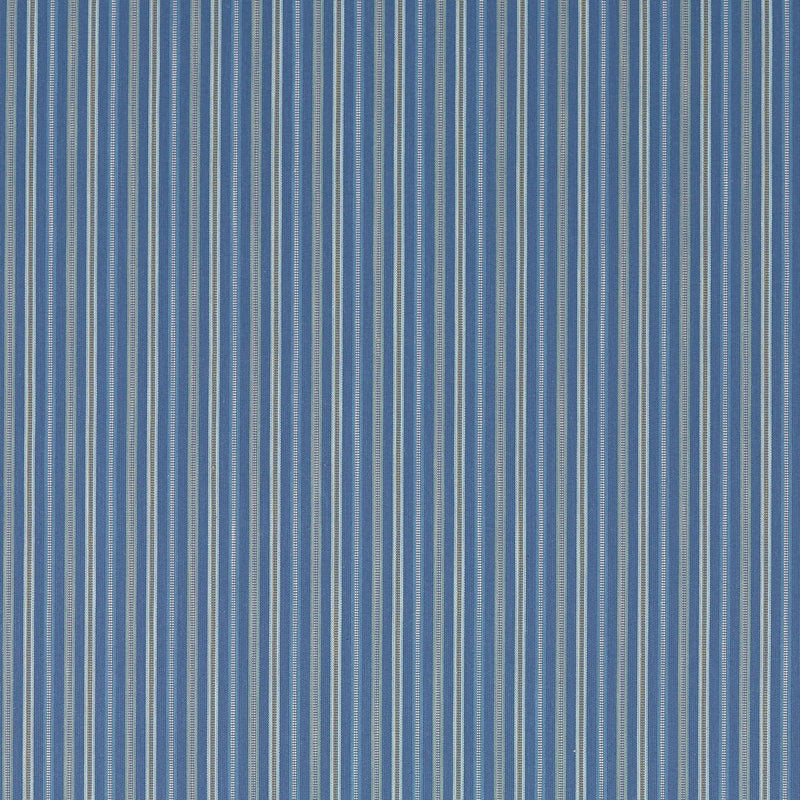 237214 Melford Stripe Melford Weaves Marine Fabric by Sanderson