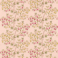 Chinese Lantern Water Garden Peach Blossom Fabric by Sanderson