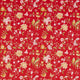 Chinoiserie Hall Water Garden Cinnabar Red Fabric by Sanderson