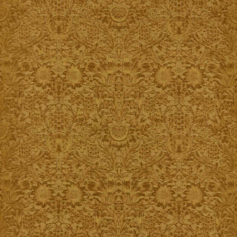 237280 Sunflower Caffoy Velvet Wardle Velvets Sussex Rush Fabric by Morris & Co