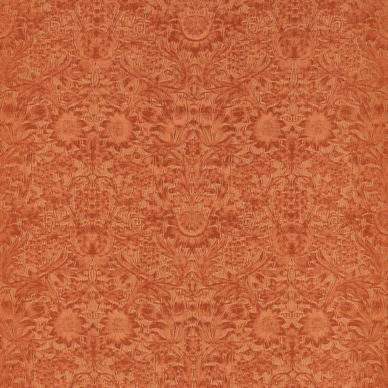 237281 Sunflower Caffoy Velvet Wardle Velvets Redhouse Fabric by Morris & Co