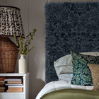 237282 Sunflower Caffoy Velvet Wardle Velvets Inky Fingers Fabric by Morris & Co