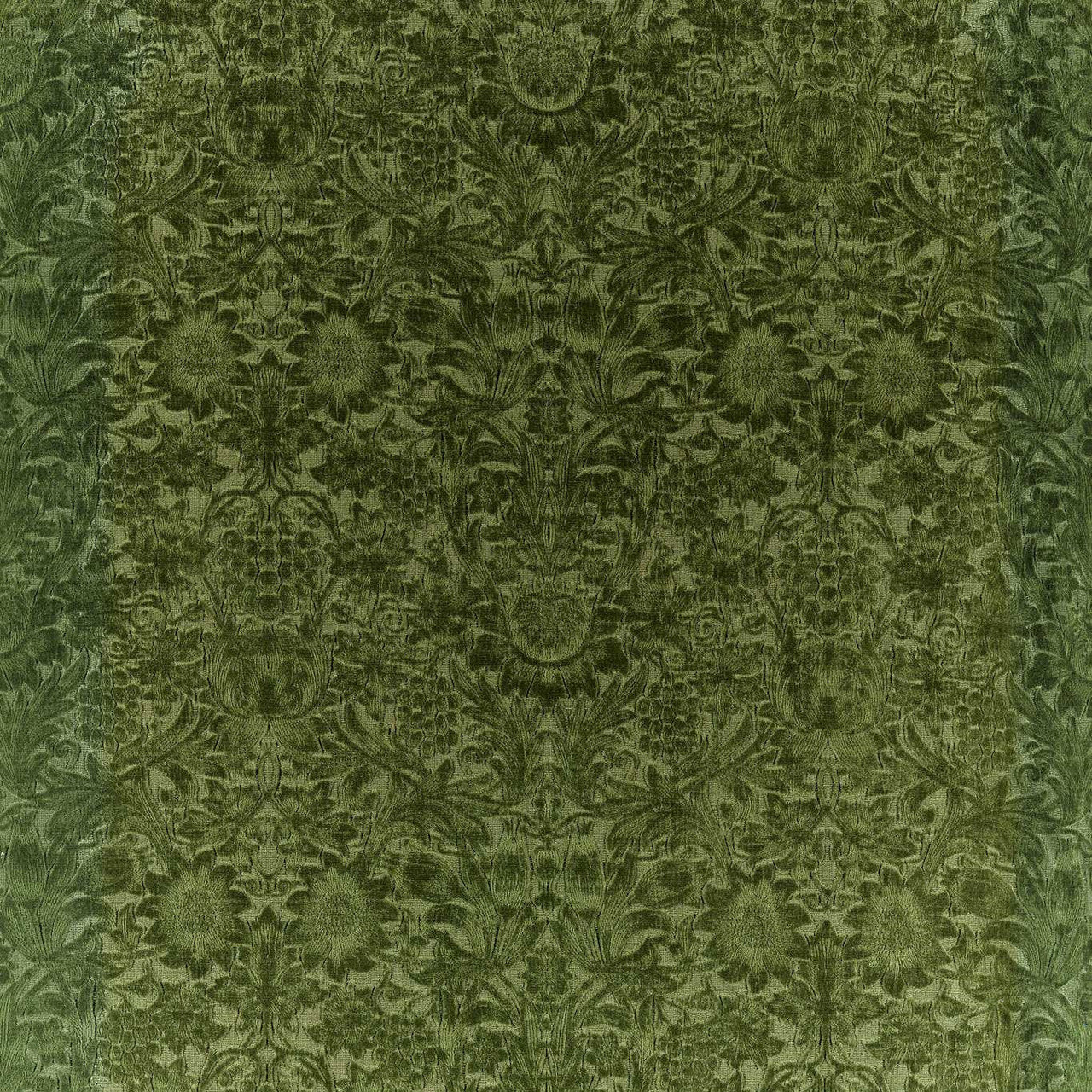 237283 Sunflower Caffoy Velvet Wardle Velvets Tump Fabric by Morris & Co