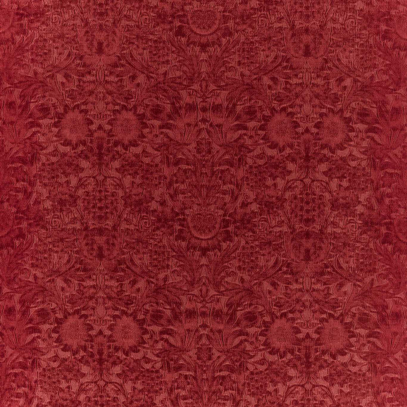 237284 Sunflower Caffoy Velvet Wardle Velvets Barbed Berry Fabric by Morris & Co