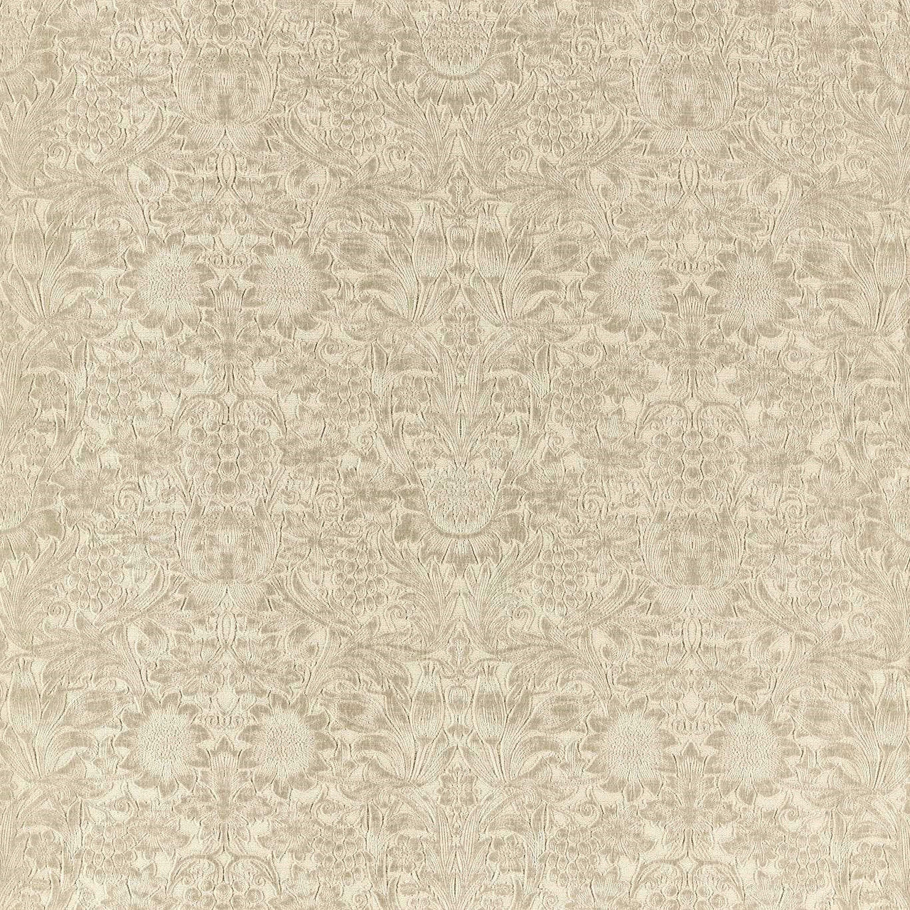 237286 Sunflower Caffoy Velvet Wardle Velvets Fired Biscuit Fabric by Morris & Co